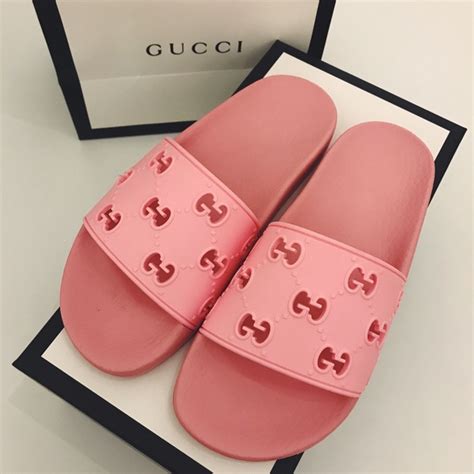 how much are pink gucci slides|gucci slides pink price.